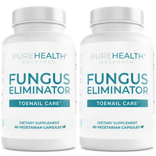 PureHealth Research Fungus Eliminator Supplement (2 Pack) - Internal Toenail Fungus Support, 9-Ingredient Synergistic Botanical Blend