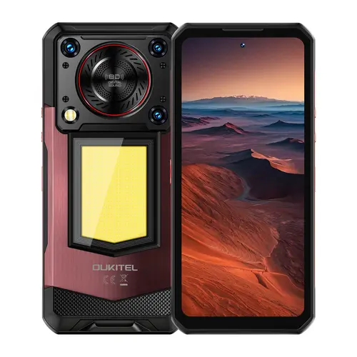 OUKITEL WP56 5G Rugged Unlocked Mobile Phone for T-Mobile, Android 15.0, Dimensity 7050, Up to 32GB RAM, 256GB ROM, 16000mAh Battery, 45W Fast Charging, 18W Reverse Charging, 6.8" 120Hz FHD+ Display, Type-C/USB-C Port, NFC Support