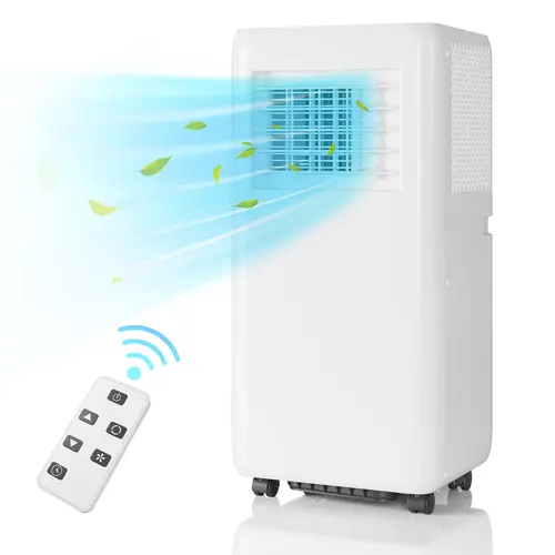 Garvee 10000 BTU Portable Air Conditioner - 3-in-1 Cooling, Fan & Dehumidifier - Remote Control, 24H Timer, Auto Swing, Sleep Mode - Quiet Mobile AC for Rooms Up to 700 Sq.Ft, Home & Office