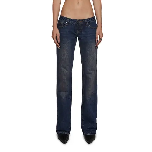 Riley Low Rise Boyfriend Jeans - Dark Blue