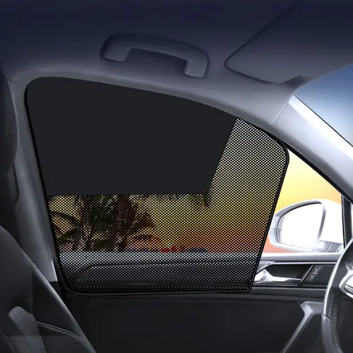 Joytutus Magnetic Car Window Shade Set - Auto Accessories Interior, Easy Installation, Passenger Side ×1, Rear Side (Left, Right) ×2, No Scratches, UVA Blocking, Heat Shield, Stylish Kids Auto Cover, Summer Travel Car Interior Accessory