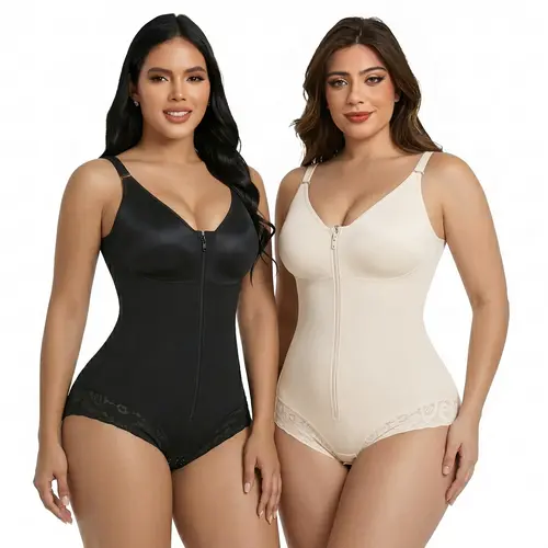 YIANNA #Livestream 2 Piece Overbust Fajas Colombianas Shapewear for Women Tummy Control Brief Shaper Compression Tummy Control Fitted Compression Shapewear