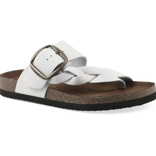 White Mountain Footbeds Leather Sandals- Harleta