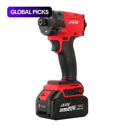 JAVN 20V Electric Mini Drill Screwdriver, 300N.m Heavy-Duty Impact Driver, Cordless Rechargeable Drill, Rechargeable Lithium Drill, Cordless Household Power Tool, Men's Gift, Woodworking, Renovation, DIY #GLOBAL PICKS