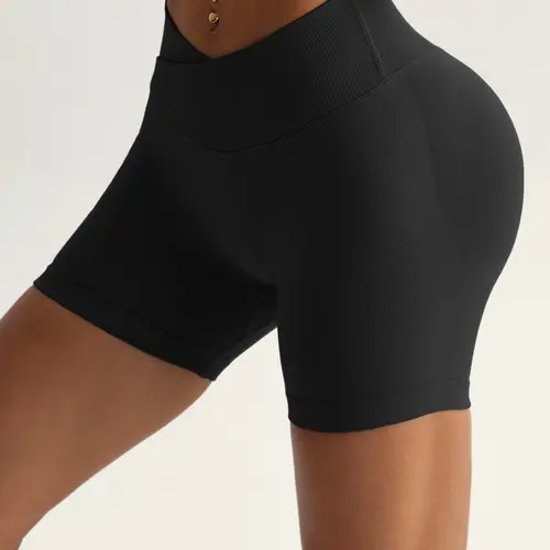 Women's Seamless Soft High-Waist Yoga Shorts, Skinny Stretchy Seamless Shorts for Gym, Running and Cycling, Suitable for All-Season Fitness Activities, Casual Skinny Workout Shorts, Workout Clothes Women