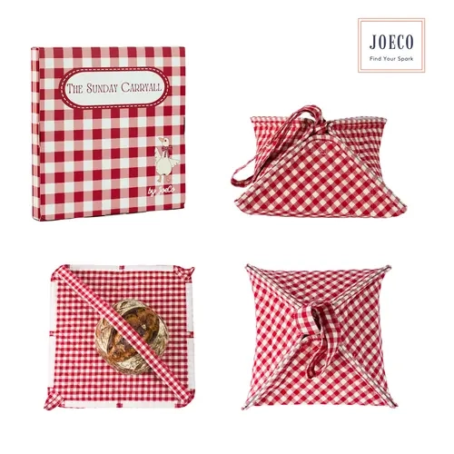 The Sunday Carryall Market Tote | Quilted Insulated Cotton Tote for Farmers Markets, Picnics & Potlucks | Bread, Pie & Casserole Carrier with Utensil Pocket
