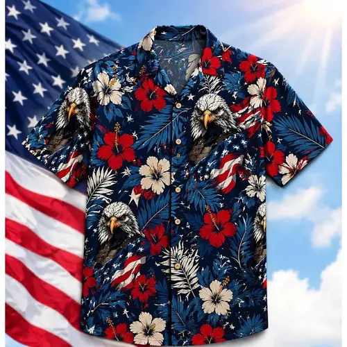 Patriotic USA 250 Hawaiian Shirt 1776–2026, Vintage Patriotic Hibiscus Shirt, 250 Years of America Celebration Button Down#TikTokMadeMeBuyIt#AmericanStyle#250Years#Casual Outfit#TrendyTee