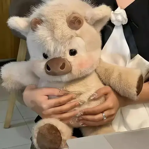17-Inch Plush Doll, High and Low Cow Plush Animal, Farm Animal Doll, Stuffed Animal, Birthday Gift, Soft and Cozy, Soft Huggable, Perfect for Kids and Collectors