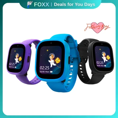 MIRO W1 SE Unisex Kids Smart Watch - 4G GPS, iOS/Android Compatible, Nano SIM, WiFi, Front Camera, IP68, 1.7'' Full Lamination Display, 240×280 Screen, 770mAh Battery, Magnetic Charging, Lightweight English Wearable Devices for School, Daily Use