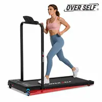 OVER SELF 2-in-1 Incline Walking Pad Treadmill with Handrail, 0–6% Adjustable Incline, Foldable Under Desk Treadmill for Home Office, for Plus-size and tall People, 6.2 MPH, 300 lbs Capacity, Remote Control & Wheels, Dealsforyoudays