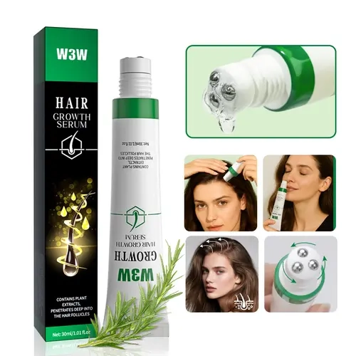 Unisex Scalp Treatment Serum with Natural Plant Extracts (30ml) - Haircare Scalp Hair Strengthener, Anti-Hair Loss, Growth-Boosting, Volumizing Formula