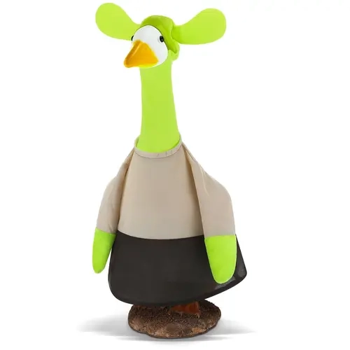 Christmas Penguin Porch Goose Outfit for 23 inch Plastic/ Cement Goose, Goose Costume Lawn Porch Goose Clothes for Outdoor Patio Yard Lawn Decoration