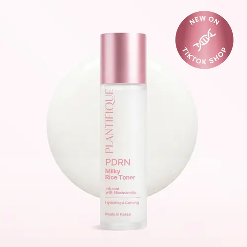 [PLANTIFIQUE Official Shop] Rice PDRN Milky Toner - Unisex Daily Facial Toner (Single Bottle) for All Skin Types, Lightweight & Smooth, Nourishing with Rice Extract, Niacinamide, Ceramides, Hyaluronic Acid, Hydrate, Skin Repair, Radiant Effect