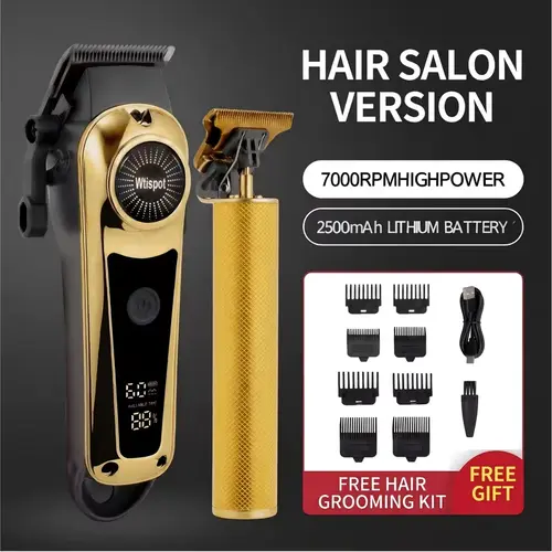 Men's 2-in-1 Trimmer Shaver Set - Rechargeable Compact Battery-Powered Travel Cordless Shaving Products, Beard Shaping Tool Hair Trimmers & Clippers for Face, Sideburn Styling, Father's Day Gift