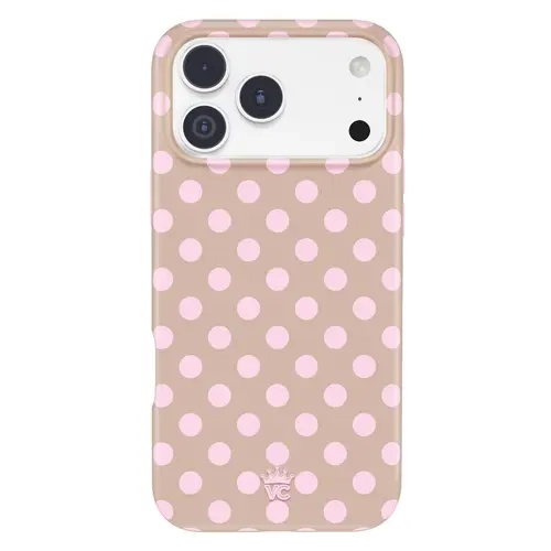 Velvet Caviar Brown Sugar Polka Dot Aesthetic Magnetic iPhone Case - Heavy Duty Shockproof Drop Protection, Phone Protector Accessory, Wireless-Compatible - Fits iPhone 18 Pro Max, 18 Pro, 17, 16, 15 & More