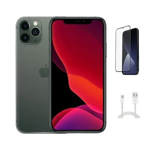 Refurbished Apple iPhone 11 Pro(Unlocked)-Acceptable Condition with Tempered Glass Screen Protector & 1 Year Warranty  A2160