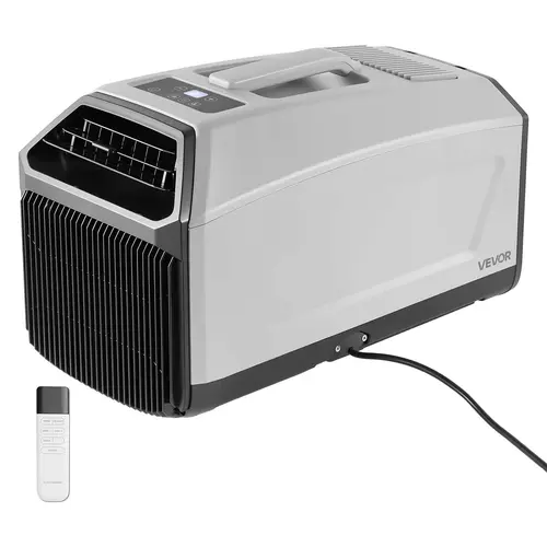 【summerfinds】VEVOR Portable Camping Air Conditioner 3050 BTU, Tent AC Unit with Hose, Remote & Touch Control, 61–90°F Adjustable, 150 m³/h High Airflow, Low Noise, Ideal for Tent. RV, Outdoor Cooling, Dark Grey