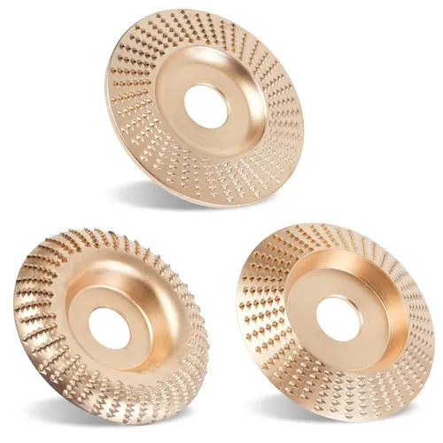 Wood Carving Disc Set for Angle Grinder 3Pcs SummerVibes, Grinding & Shaping Wheel for Wood Cutting, Durable Grinder Attachment Set summerwins