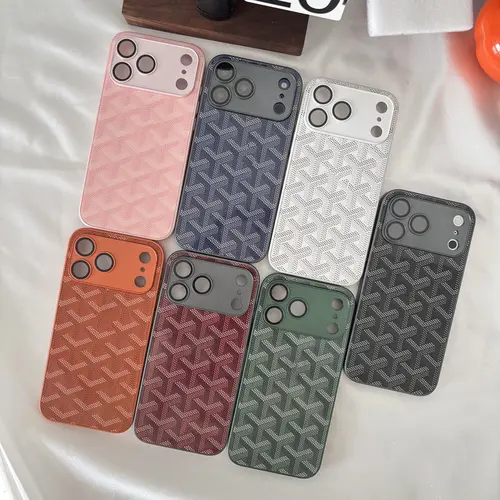 Matte Glass Handheld Protector Case for iPhone 15 Pro Max, 16, 17 Pro Max - High-End Patterned Cover with Scratch Protection, Snug Fit, Easy Access Mobile Phone Accessory