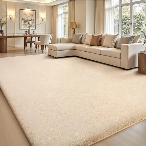 FAMVAL Soft Area Rug, Thick Plush and Minimalist Style, Non-Slip for Living Room, Bedroom, Nursery, Kids' Room, Playroom, Apartment and Dorm giftideas
