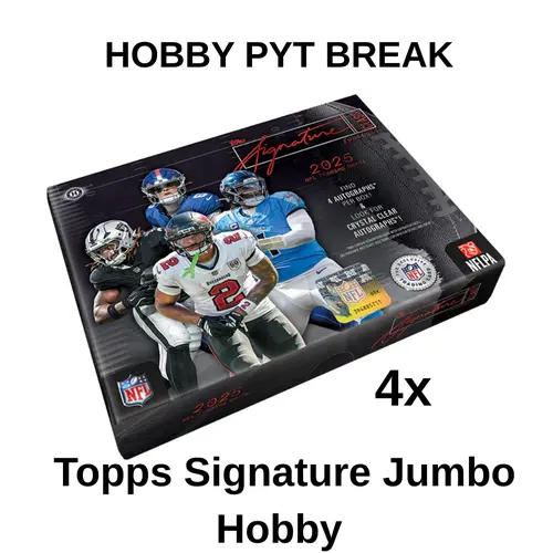 WWAB #1485 Break, HOBBY MIXER BREAK, 6x Topps Signature Hobby, 2x 2025 Topps Chrome Cosmic Football Hobby