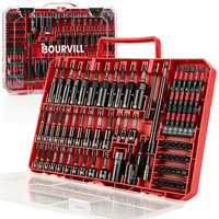 Bourvill 80 Pcs Magnetic Nut Driver Set, Metric & SAE CR-V Steel, Wing Nut Driver & Universal Socket with 1/4'' Quick-Change Extension, Red Storage Case for Drill & Impact Driver#summerfinds