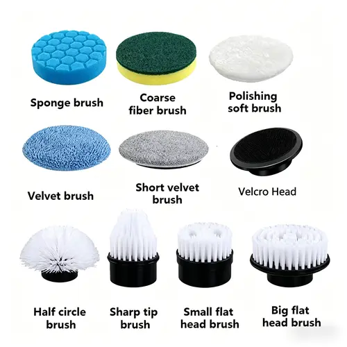 9 Pack Replacement Brush Heads for Electric Spin Scrubber | Only Fits Our Store Adjustable Speed Models, No Handle & No Main Unit Included tiktokshopbacktoschool, Power Scrubber Brushes, Scrub Brush Refills sohochic#tiktokshopstockup techvibes