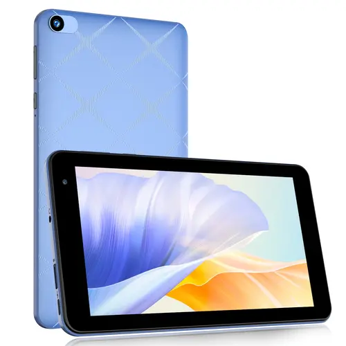 [New Arrivals] PRITOM 7 Inch Compact Android 16 Tablet 8GB Memory 3GB RAM Plus 5GB Extended 32GB Storage with Protective Case and Touch Stylus Portable Tablet for Reading Travel and Streaming