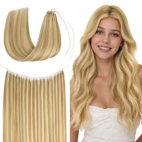 GOO GOO Hair Sew in Feather Weft Extensions Remy Human Hair Exrensions Natural Straight Summer Hair #sohochic #TikTokShopFallDealsForYou