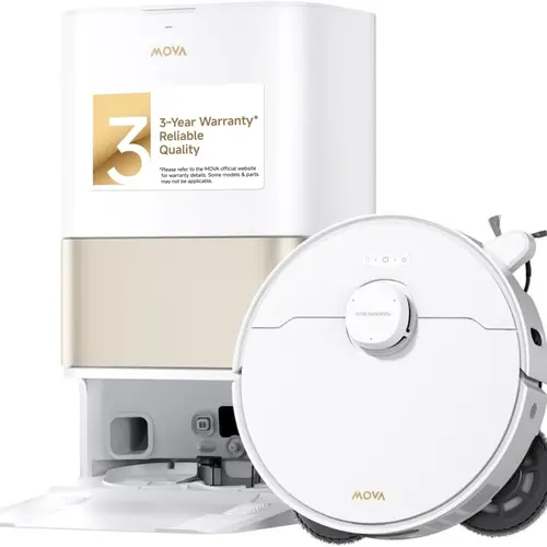 【limited time deal】Mova P10 Pro Ultra Gen 2 Robotic Vacuum and Mop, 26,000Pa Suaction, 212°F Hot Water Auto Mop Washing, 1-Hour Hot Air Drying, Extenable Mop, All-in-One Dock, Triple Anti-Tangle System for Home,dorm essentials,home essentials