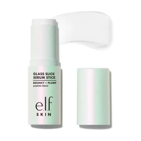 e.l.f. SKIN Glass Slick Serum Stick - Peptide Blend for Plump & Smooth Skin - Watery Balm Formula for Glassy Finish