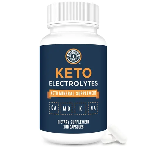 Left Coast Performance Keto Electrolyte Supplement, 180 Capsules. Electrolyte Pills for Ketogenic Diet. Magnesium, Potassium, Sodium, Calcium. Electrolytes Keto Tablets for Hydration Support