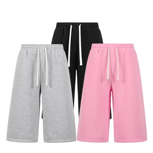 Men's Activewear Wide-Leg Pants - Casual, Stylish, Breathable Baggy Trousers for Running, Workout; Over-The-Knee Shorts, Capris