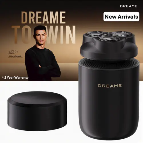 【Limited-Time Deal】Dreame - S7 Electric Shaver for Men, High-Torque Motor, AI Smart Shaving, 3D Floating Heads, Self-Sharpening Blades - Black