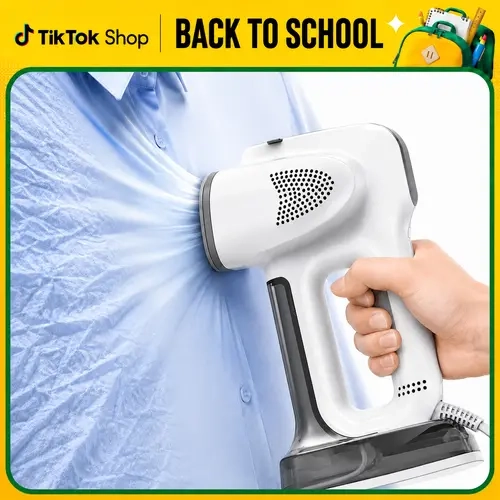 Vacuum Steamer for Clothes, FutureNest 3500Pa Strong Suction Garment Steamer 3 in 1 Handheld Travel Steamer & Iron Clothes, 25s Rapid Preheating, 340ML Large Water Tank #Summervibes #TikTokShopDealsforYouDays