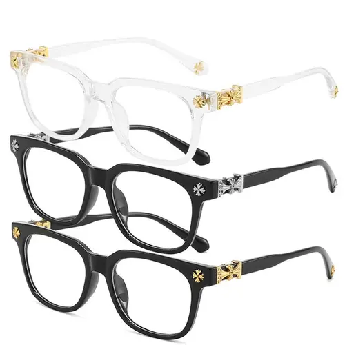 3-Pack Square Reading Glasses, Unisex Stylish Light-Luxury Frame, Multiple Styles, Business Glasses, Ideal Gift for Him and for Daily Computer Use
