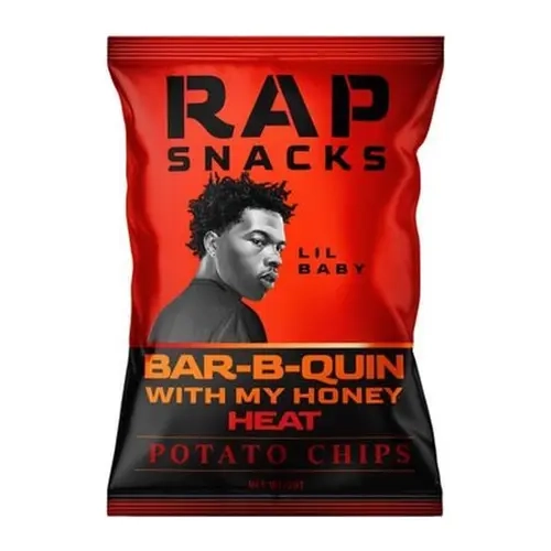 Rap Snacks Lil Baby | Bar-B-Quin with my Honey Heat Potato Chips (2.5oz) (10 Bags)