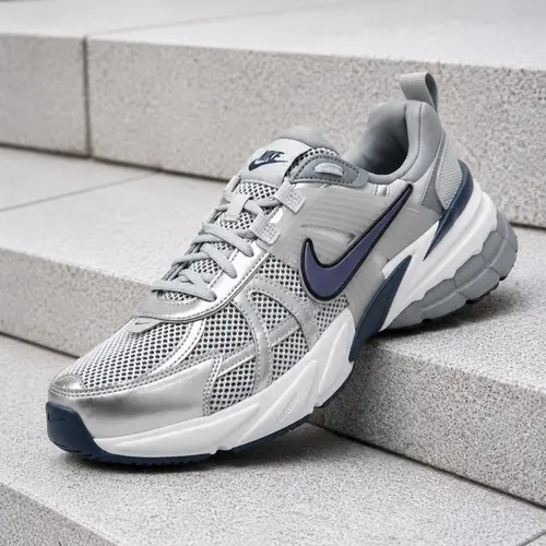 Nike V2K Run Wolf Grey Midnight Navy HJ4497-002 Men's Fashion Sneaker New