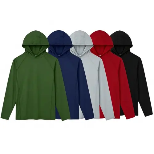 Men's 5-Piece Slim-Fit Hooded Sports T-Shirt Set with Long-Sleeve Hooded Workout Top Ideal for Outdoor Fitness Training & Casual Wear,summerwins