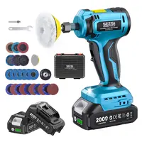 SEESII Cordless Right Angle Die Grinder Kit, 24500 RPM Brushless Angle Grinder with 4 Variable Speeds, 2x 2.0Ah Batteries, 27pcs Accessories, for Grinding, Polishing, Rust Removal & Cutting toolupgrade