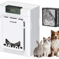 Oneisall air purifiers for home pets, 3-in-1 Washable HEPA Filter, Dual-Sided Filter with 200g Activated Carbon, Pet-Friendly Design – Pet Lock, Allergen Relief & Odor Removal Summervibes Petlovers for  Multi-Cat and Dog Households