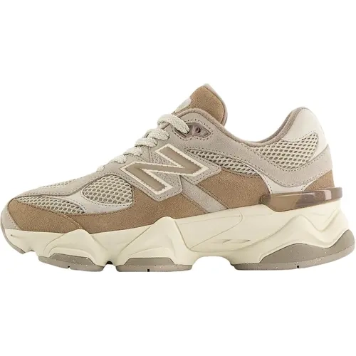 NEW BALANCE 9060 'Mushroom Arid Stone' Youth Women's Sport Trainers - Low Top, Round Toe, Lace-Up (Laces), Retro Runner, Athletic Casual Footwear, All Seasons Running Shoes for Easy Moves (Runs Slightly Large)