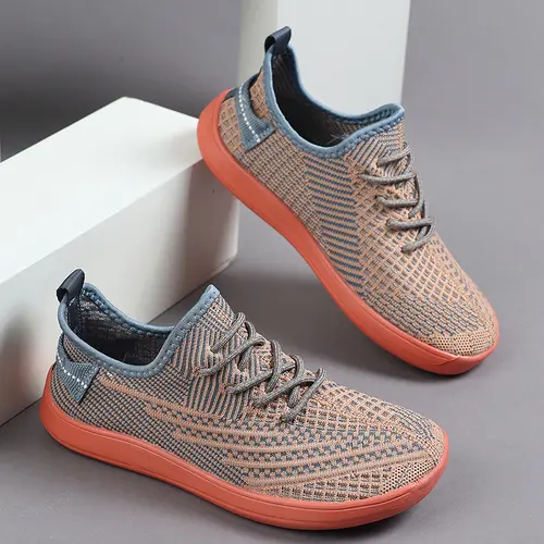 AVW Female Daily Walking Shoes - Breathable Lightweight Cool Knit Airflow Lifestyle Shoes, Extended Sizes, Streetwear Versatile for Urban Exploration