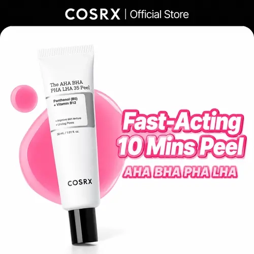 COSRX AHA-BHA-PHA-LHA 35% Chemical Resurfacing Peel, 10-Min Exfoliating Gel Solution, Lactic Acid for Acne-Prone Oily Skin, Degradable, Minimizes Pores, Repairs Dull Skin, Evens Tone, 30ml, 36-Month Shelf Life