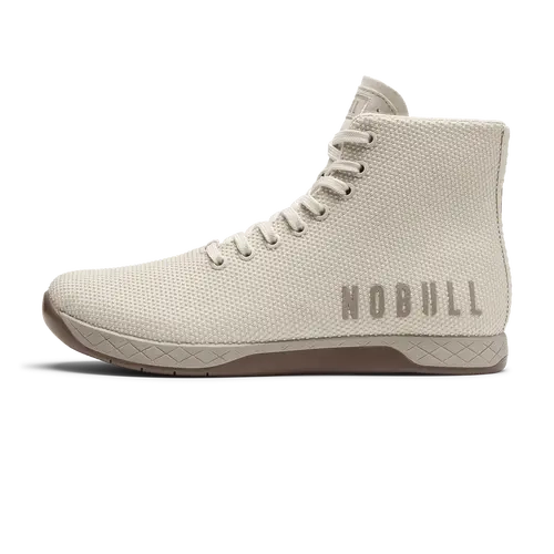 NOBULL Men's Outwork High-Top Shoe in Feather Gum - OG Strength Training Shoe, Durable Gym Trainer, Lifting Sneaker