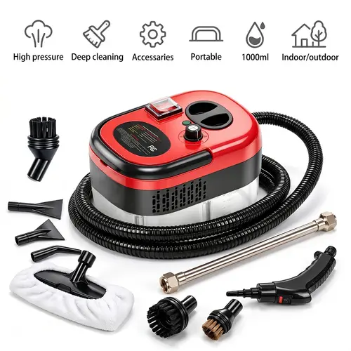 【DealsForYouDays】2500W Portable Steamer High-Temperature Multi-Purpose Steamer for Home for Tile Grease Dirt Grout Car Detailing,father'sdaygifts