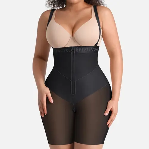 FeelinGirl #Live New Drops FeelVibe Tummy Control Shorts Shapewear for Women Plus Size Butt Lifting Bodysuit Body Shaper SummerVibes