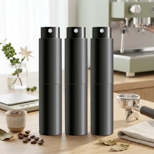 3 Pack 10 ML Portable Coffee Bean Water Sprayer, RDT Anti-Static Fine Mist Atomizer Pump, Empty Refillable Dispenser Bottle for Espresso Grinding & Home Barista Coffee Tools
