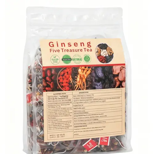 Herbiary Ginseng Kidney Herbal Tea Blend, Organic Sugar-Free Ginseng Drink Tea Bags for Adults, Natural Detox Cleanse Traditional Kidney Support Value Pack Beverage