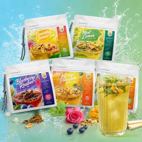 iTREE Fruit Tea Peach Orange Lychee Pear Strawberry Citrus Lemon Watermelon Rose Cherry Jasmine - Pure Natural Beverage, Wellness Revitalizer & Nourishing Blend with Rose Petals & Hibiscus, 5.3 Oz (150g)
